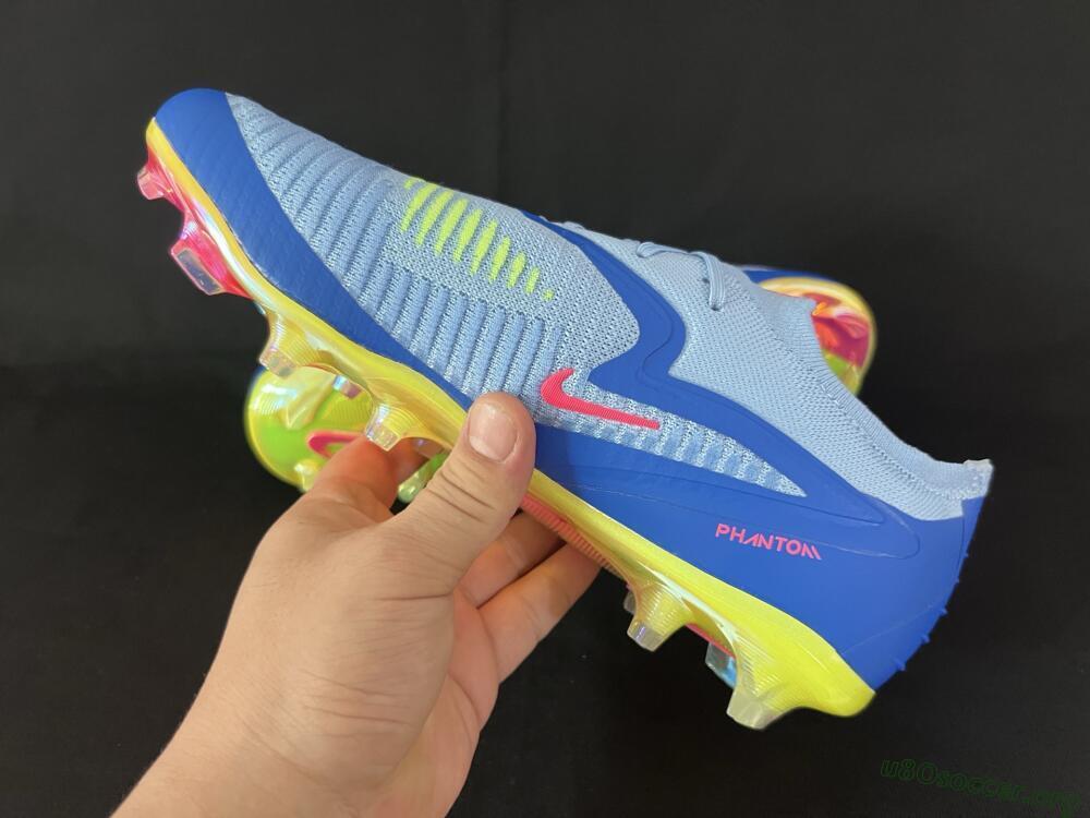 Nike Phantom 6 Low Elite FG Football Boots - Blue/Pink/Yellow