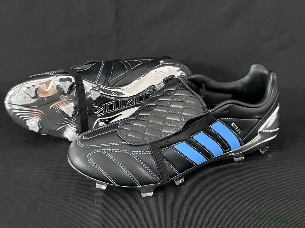 Adidas Predator 25 Elite Foldover Tongue FG Football Boots - Black/Blue/Silver
