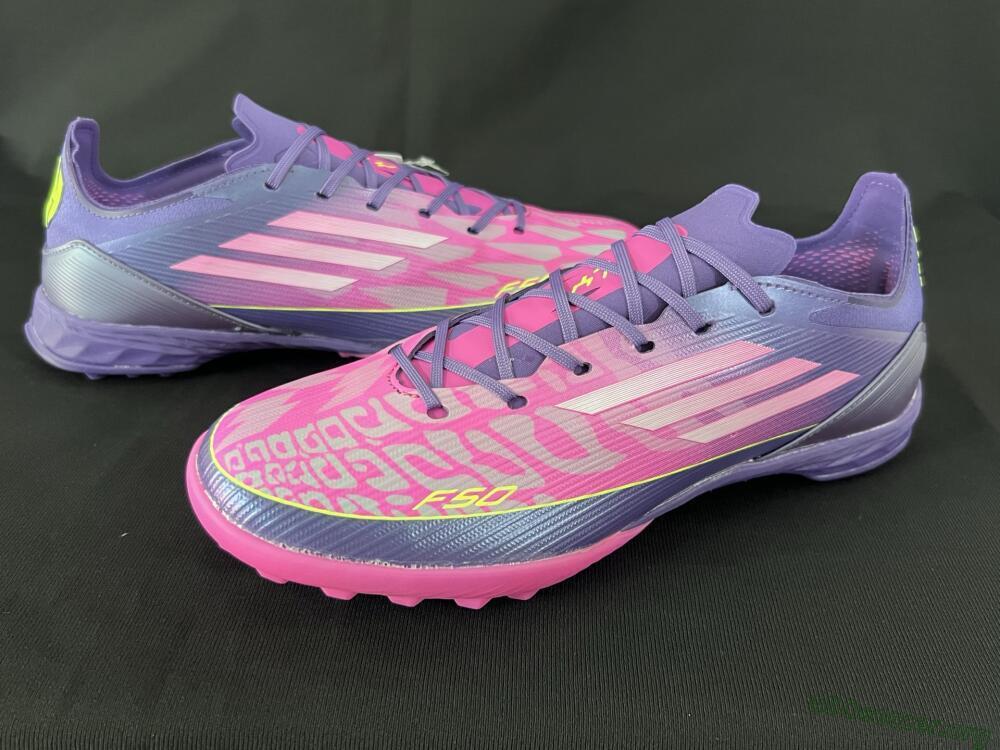 Adidas F50 Elite TF Football Shoes - Pink/Purple/Yellow