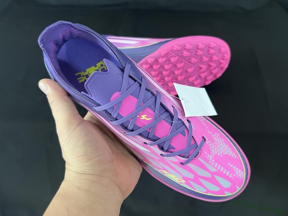 Adidas F50 Elite TF Football Shoes - Pink/Purple/Yellow