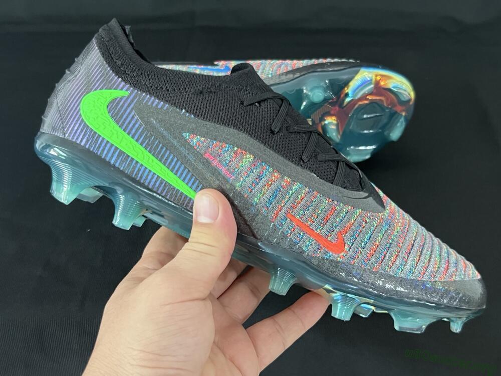 Nike Phantom 6 Elite Low FG Football Boots - Black/Yellow/Red