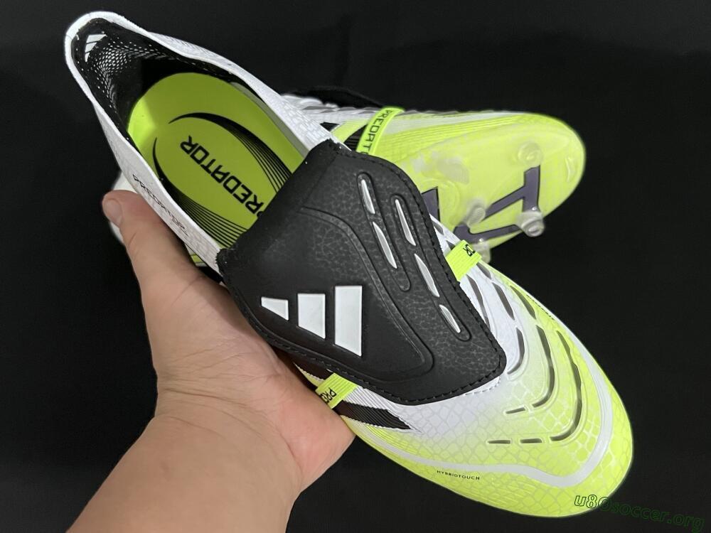 Adidas Predator 25 Elite Foldover Tongue FG Football Boots - White/Black/Yellow