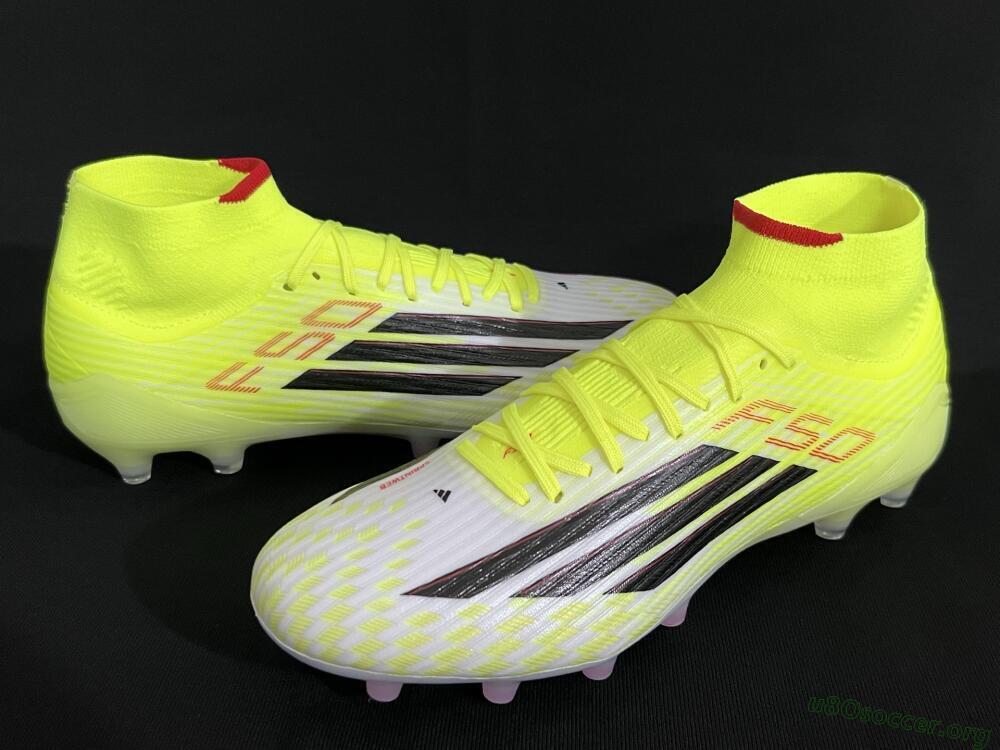 Adidas F50+ Elite Mid FG Football Boots - Yellow/Black/Red