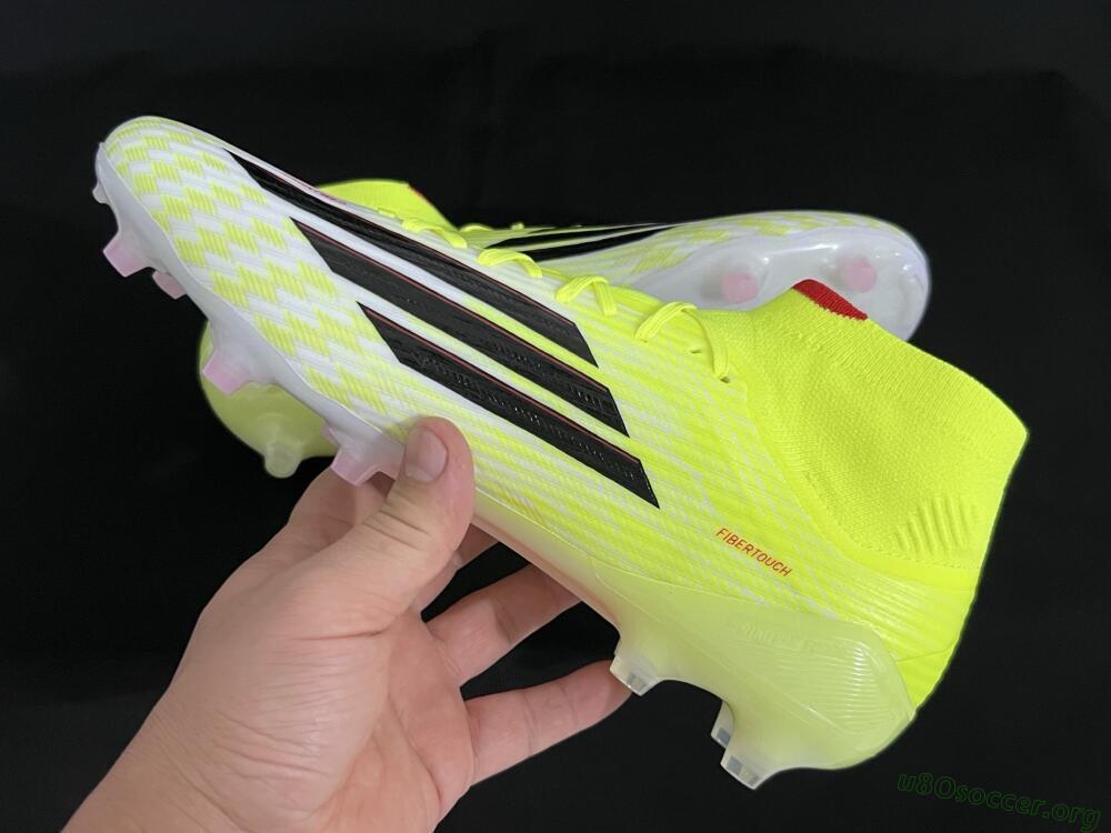 Adidas F50+ Elite Mid FG Football Boots - Yellow/Black/Red
