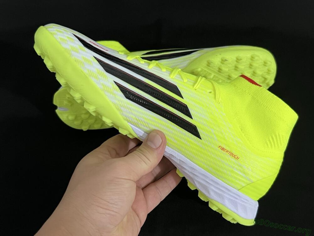 Adidas F50 Elite Mid TF Football Shoes - Yellow/Black/Red