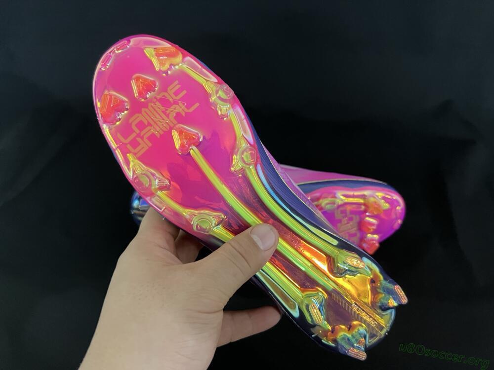 Adidas F50+ Elite Laceless FG Football Boots - Pink/Yellow/Purple