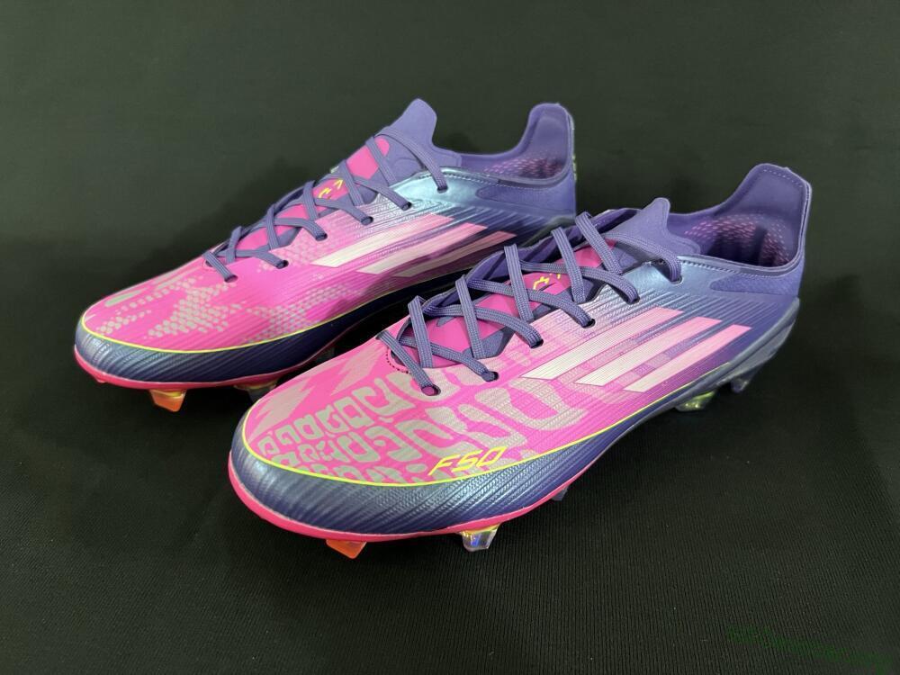 Adidas F50 Elite FG Football Boots - Pink/Yellow/Blue