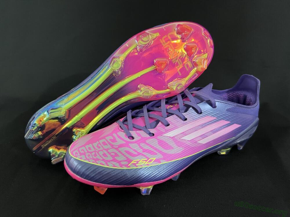 Adidas F50 Elite FG Football Boots - Pink/Yellow/Blue