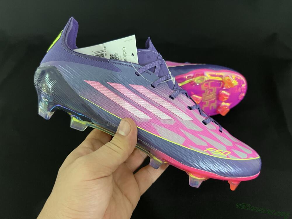 Adidas F50 Elite FG Football Boots - Pink/Yellow/Blue
