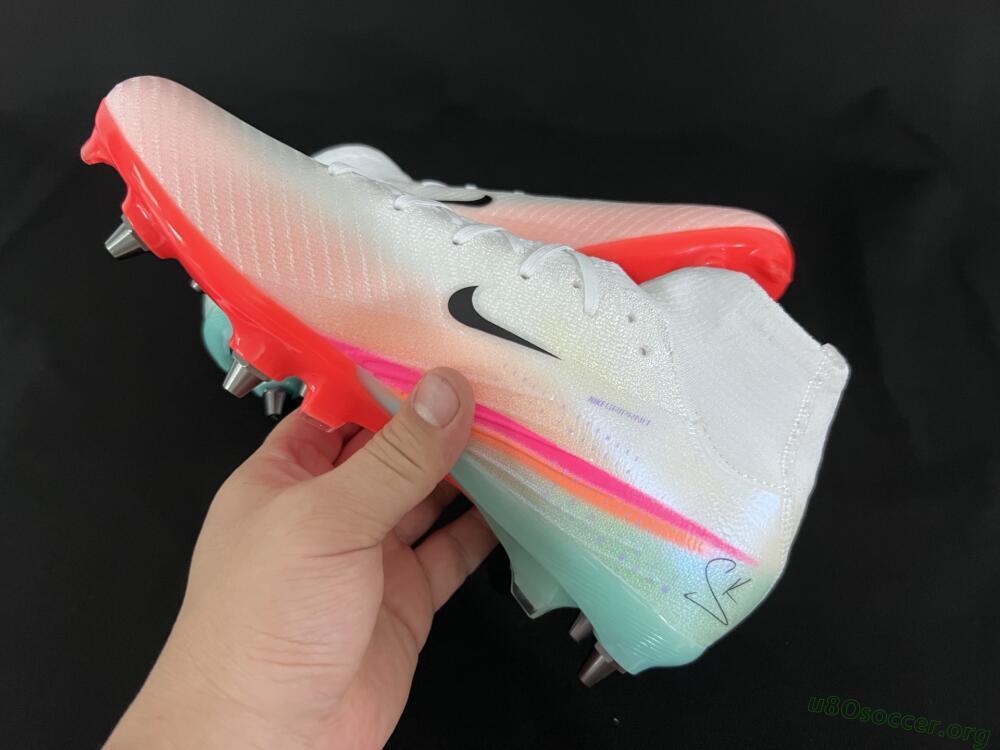 Nike Air Zoom Mercurial Superfly 10 Elite SG Football Boots - White/Jade/Pink