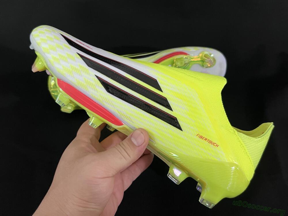 Adidas F50+ Elite Lightstrike Pro Laceless FG Football Boots - Yellow/Black/Red