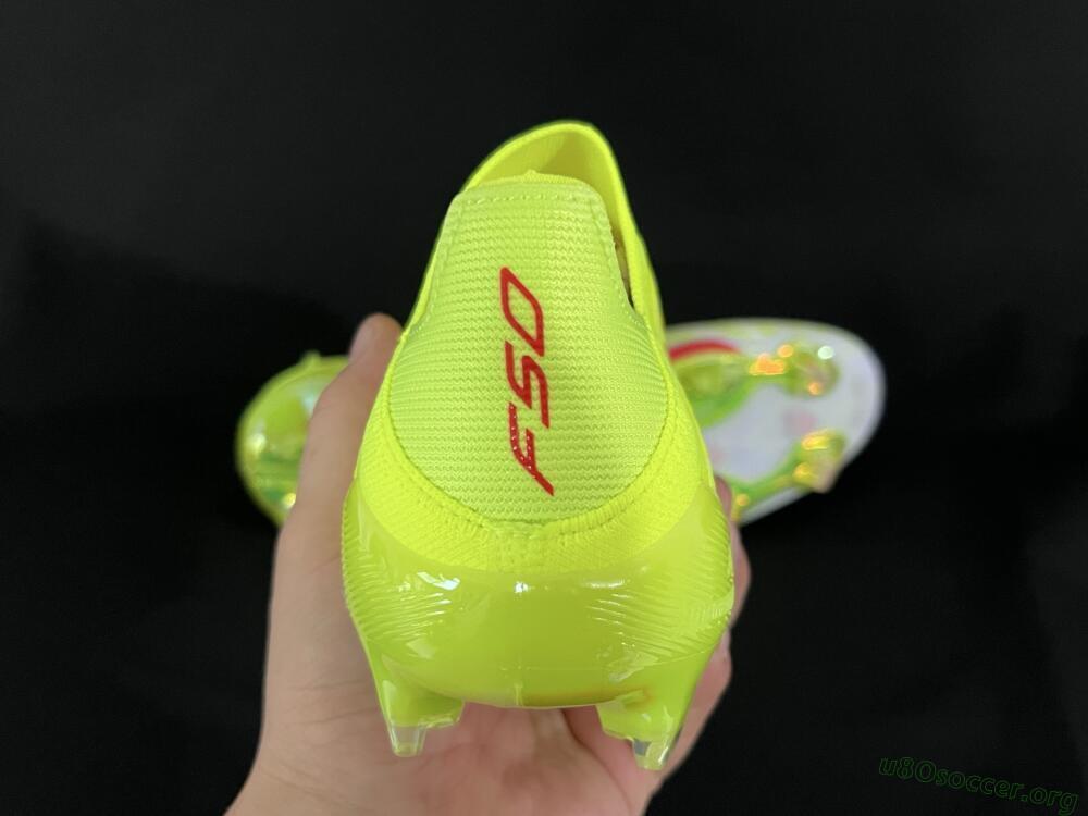 Adidas F50+ Elite Lightstrike Pro Laceless FG Football Boots - Yellow/Black/Red