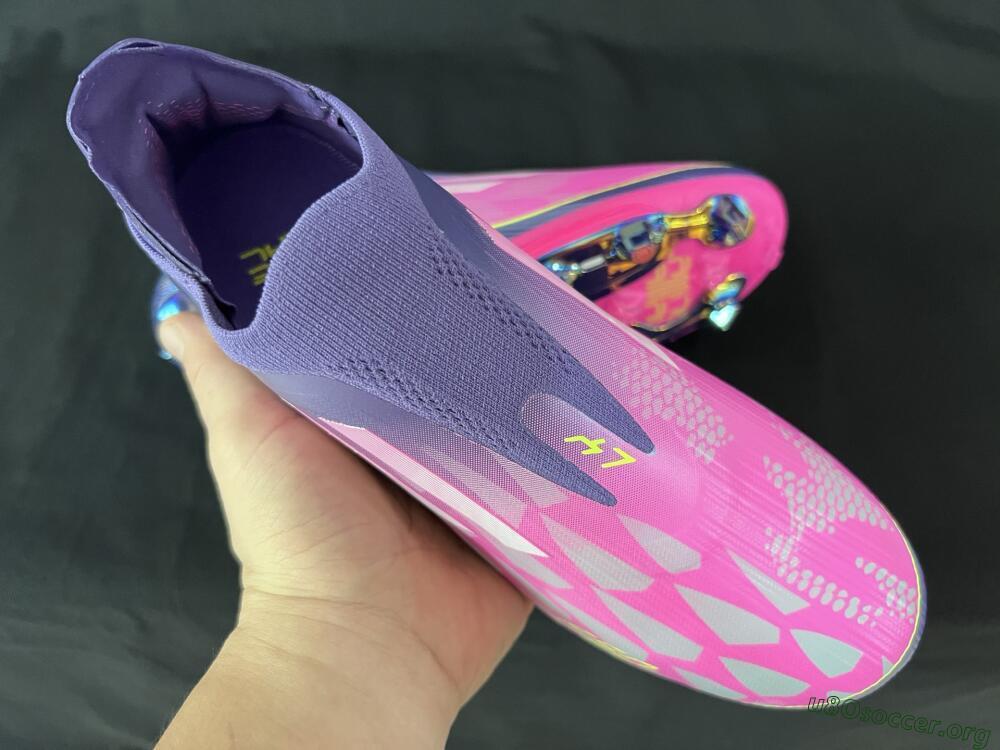 Adidas F50+ Lightstrike Pro Laceless FG Football Boots - Pink/Yellow/Purple