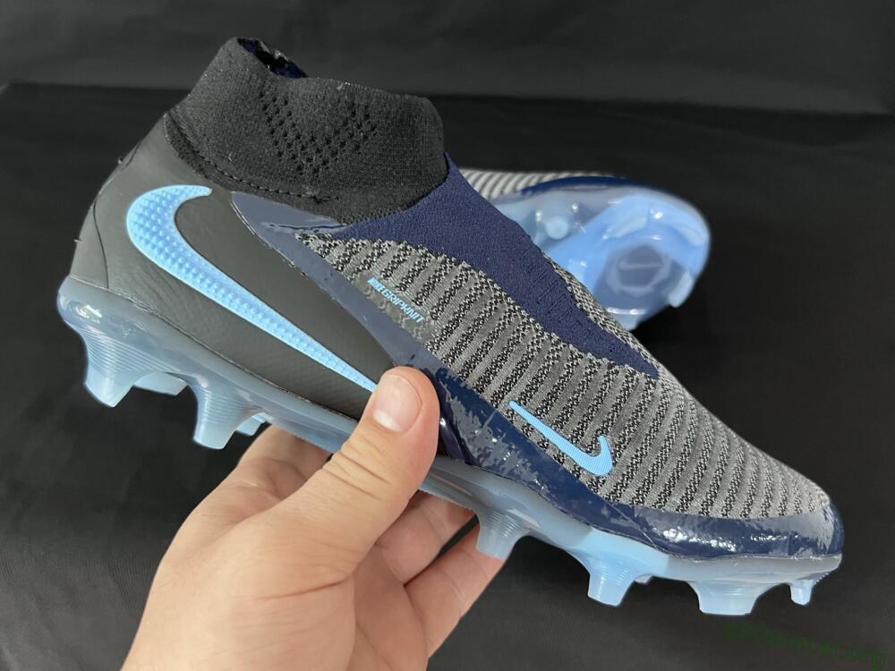 Nike Phantom 6 Elite High FG Football Boots - Silver/White/Black