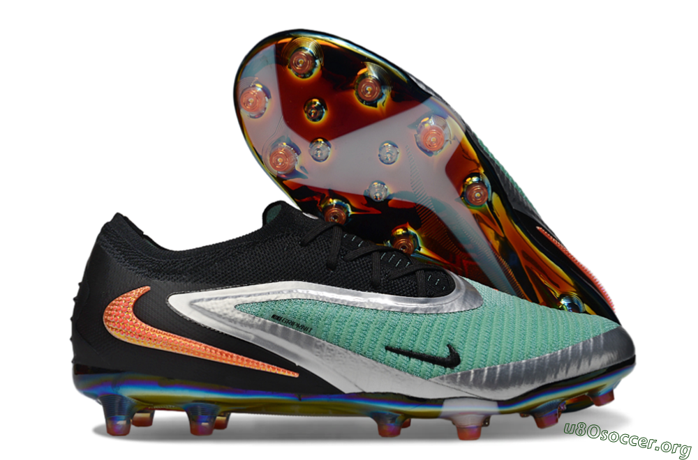 Nike Phantom 6 Low Elite AG Football Boots - Jade/Black/Silver 2