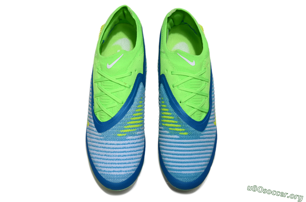 Nike Phantom 6 Low Elite FG Football Boots - Blue/Yellow/White 4