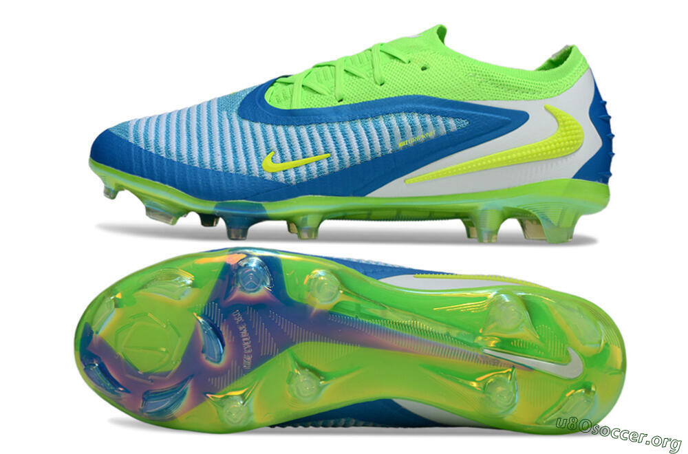 Nike Phantom 6 Low Elite FG Football Boots - Blue/Yellow/White 1