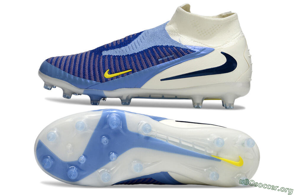 Nike Phantom 6 High Elite AG Football Boots - Blue/White/Black 1