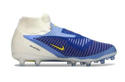 Nike Phantom 6 High Elite AG Football Boots - Blue/White/Black