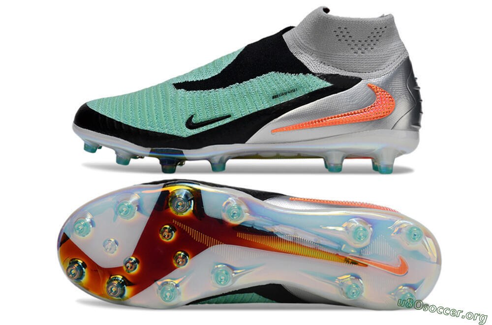 Nike Phantom 6 High Elite AG Football Boots - Jade/Black/Silver 1