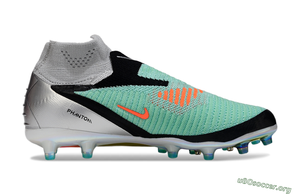 Nike Phantom 6 High Elite AG Football Boots - Jade/Black/Silver 7
