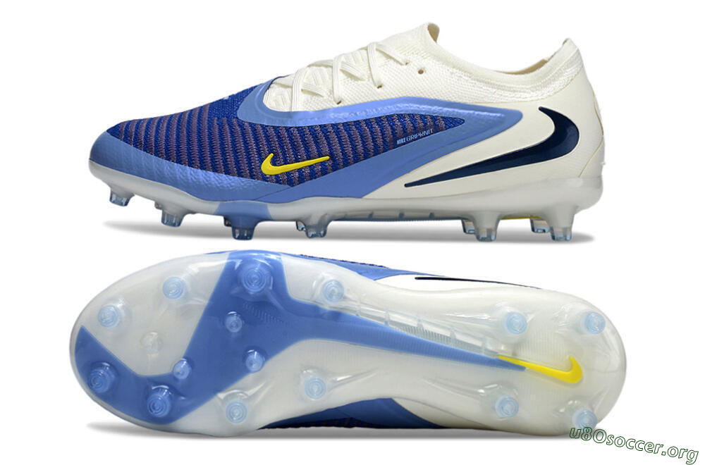 Nike Phantom 6 Low Elite AG Football Boots - Blue/White/Black 1