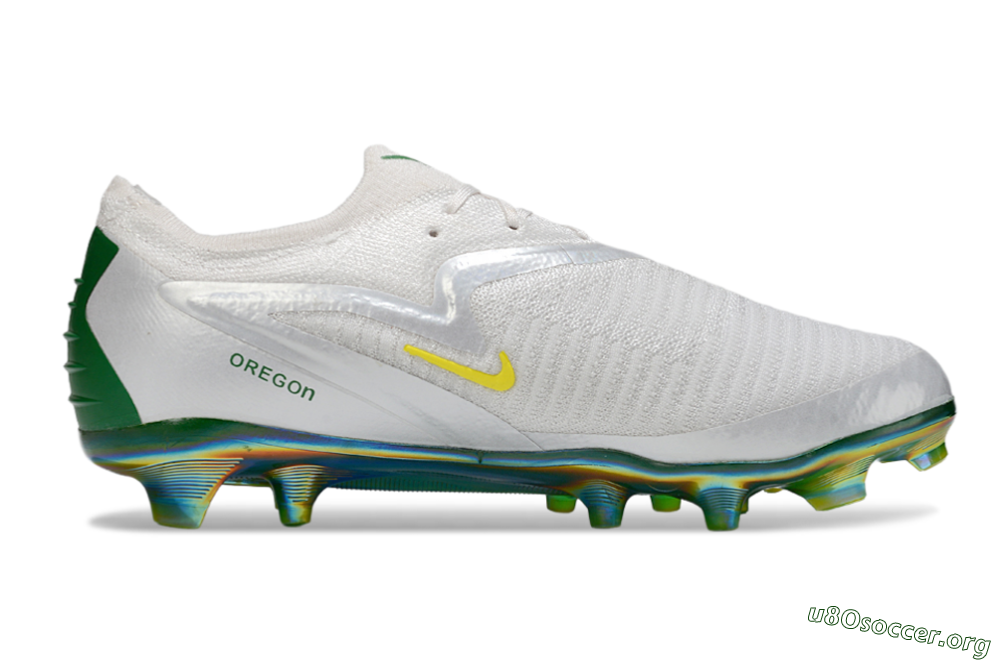 Nike Phantom 6 Low Elite FG Football Boots - White/Silver/Gold 7