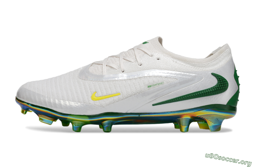 Nike Phantom 6 Low Elite FG Football Boots - White/Silver/Gold 3