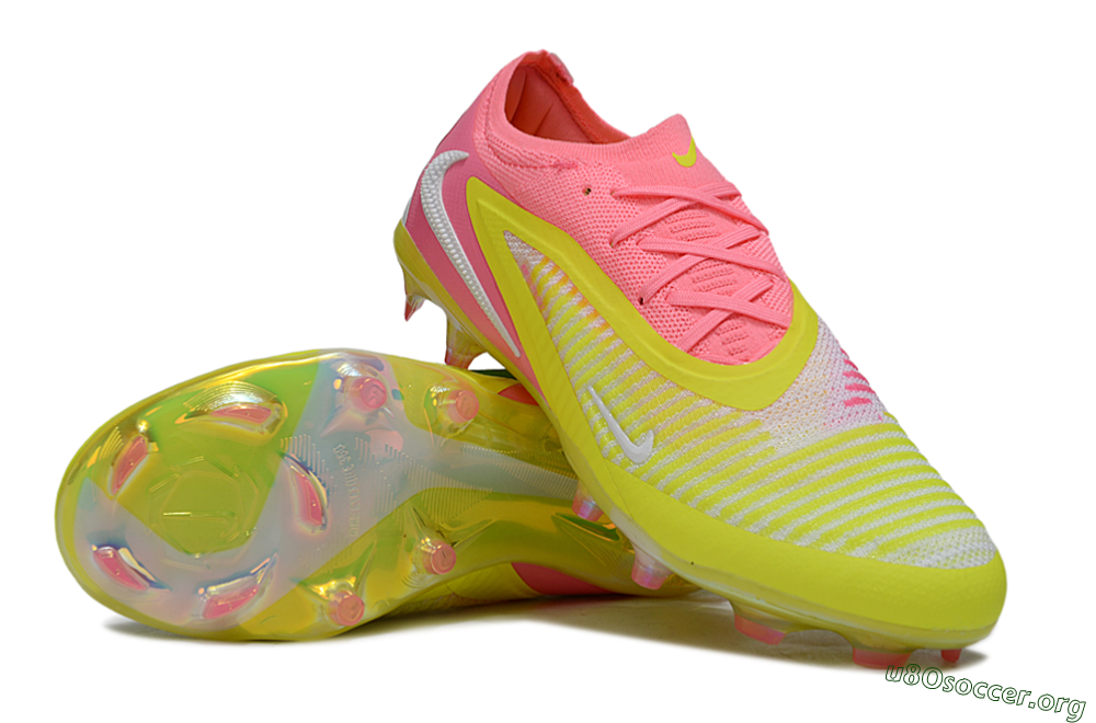 Nike Phantom 6 Low Elite FG Football Boots - Yellow/Pink/White 0
