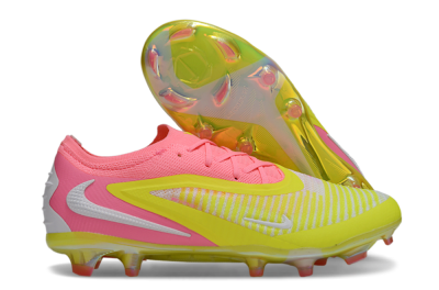 Nike Phantom 6 Low Elite FG Football Boots - Yellow/Pink/White