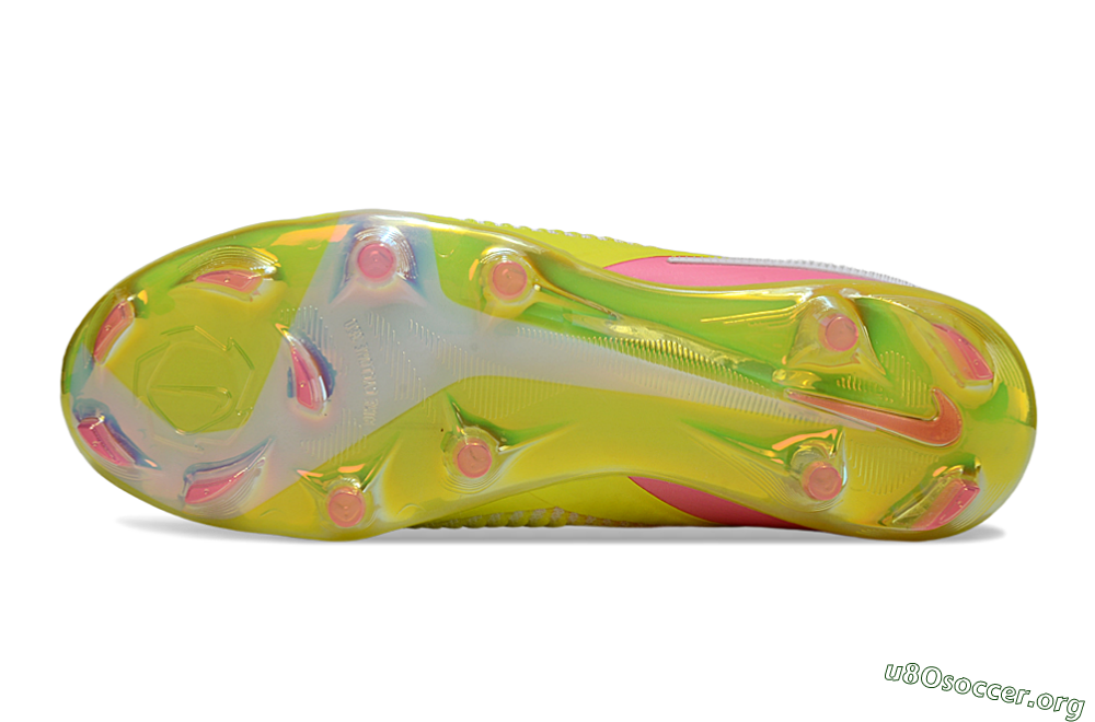 Nike Phantom 6 Low Elite FG Football Boots - Yellow/Pink/White 6