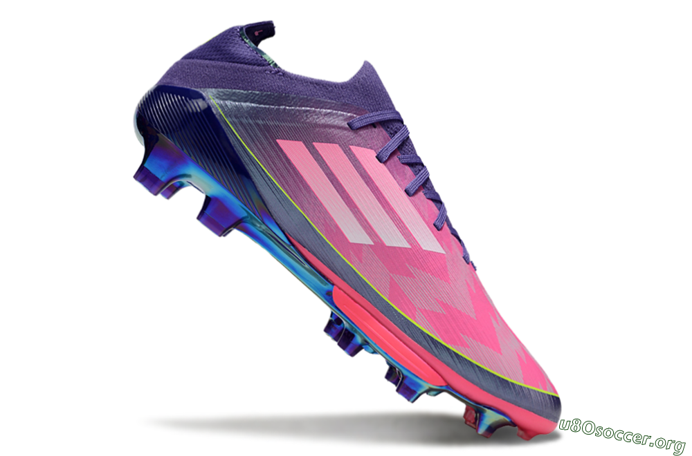 Adidas F50+ Elite Lightstrike Pro FG Football Boots - Pink/Purple/Yellow 4