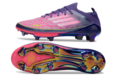 Adidas F50+ Elite Lightstrike Pro FG Football Boots - Pink/Purple/Yellow