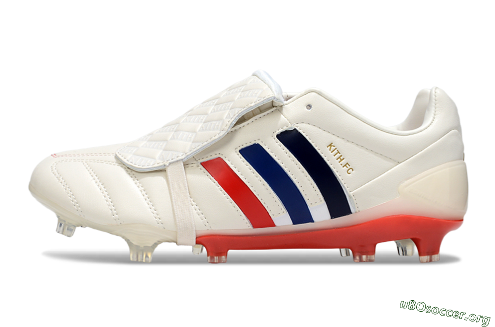 Kith x Adidas Predator Mania Foldover Tongue FG Football Boots - White/Red/Black 3