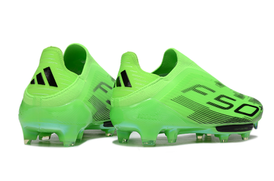 Adidas F50+ Elite Lightstrike Pro Laceless FG Football Boots - Green/Black