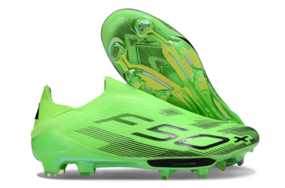 Adidas F50+ Elite Lightstrike Pro Laceless FG Football Boots - Green/Black