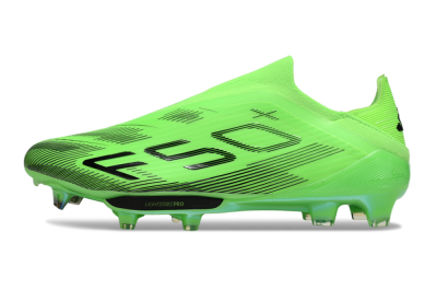 Adidas F50+ Elite Lightstrike Pro Laceless FG Football Boots - Green/Black