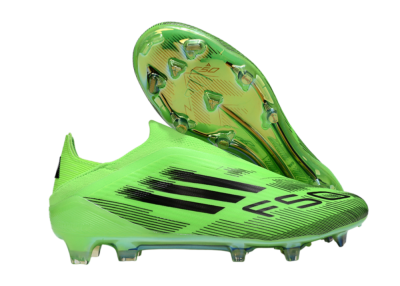 Adidas F50 Elite Laceless FG Football Boots - Green/Black