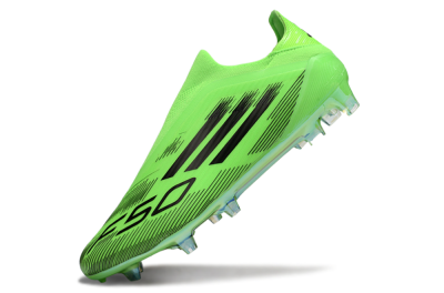 Adidas F50 Elite Laceless FG Football Boots - Green/Black