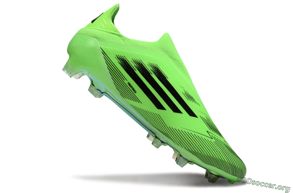 Adidas F50 Elite Laceless FG Football Boots - Green/Black 4