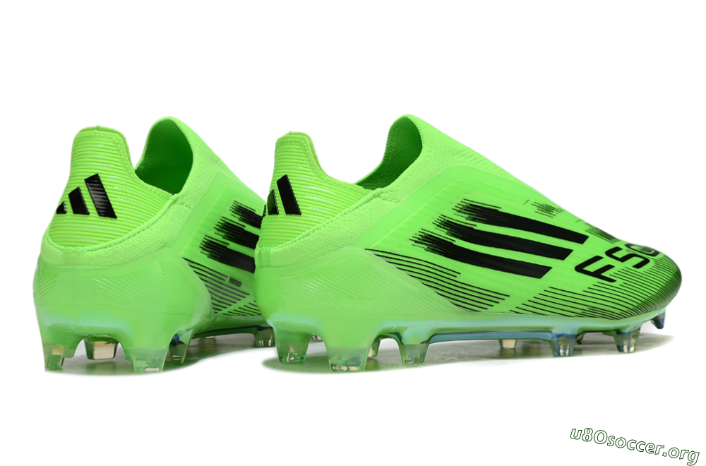 Adidas F50 Elite Laceless FG Football Boots - Green/Black 6