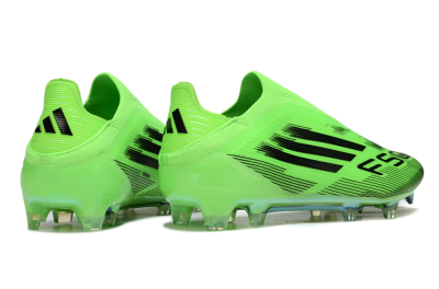 Adidas F50 Elite Laceless FG Football Boots - Green/Black