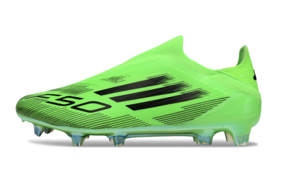 Adidas F50 Elite Laceless FG Football Boots - Green/Black