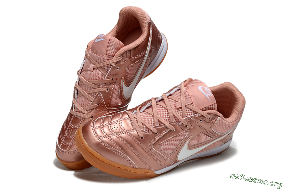 Supreme x Nike SB Gato IC Football Shoes - Gold/White/Brown 0