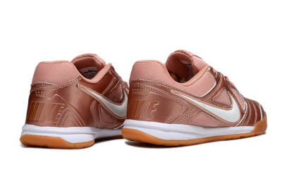 Supreme x Nike SB Gato IC Football Shoes - Gold/White/Brown