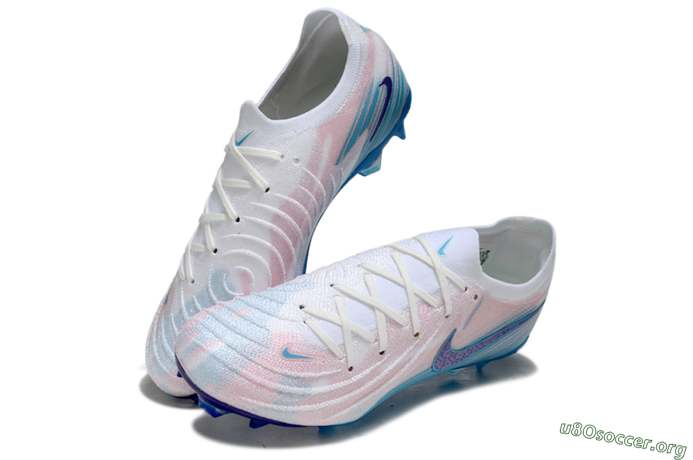 Nike Phantom GX 2 Elite FG Football Boots - White/Pink/Blue 0