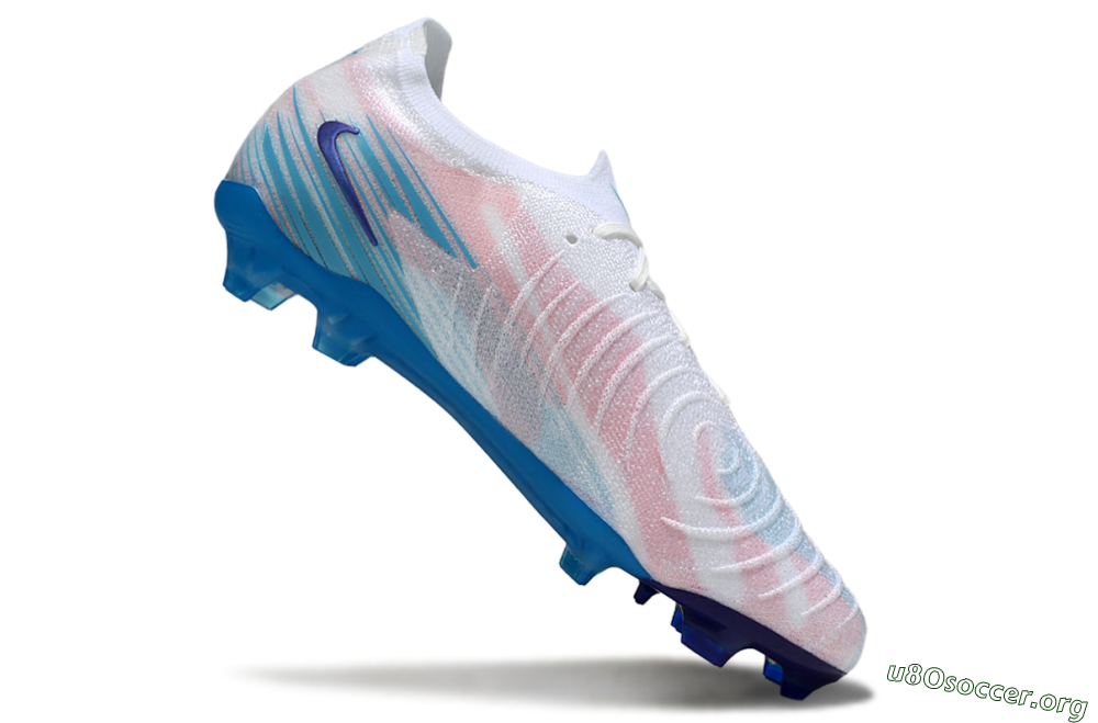 Nike Phantom GX 2 Elite FG Football Boots - White/Pink/Blue 4