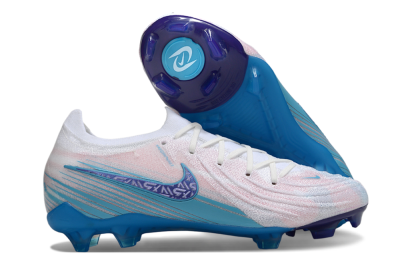 Nike Phantom GX 2 Elite FG Football Boots - White/Pink/Blue