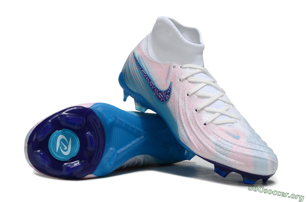 Nike Phantom Luna Elite FG Football Boots - Pink/White/Blue 1