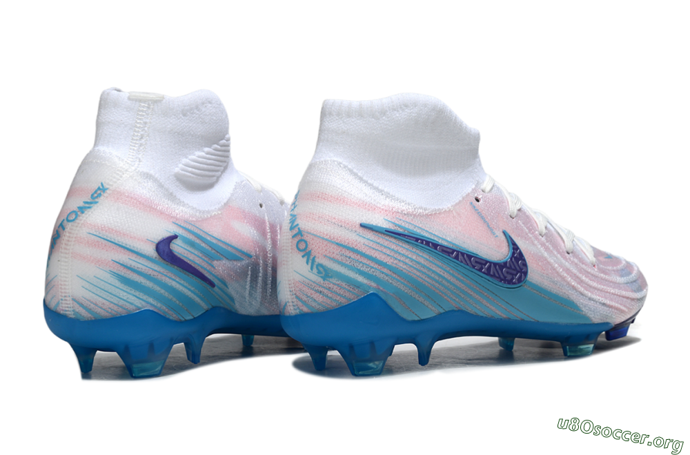 Nike Phantom Luna Elite FG Football Boots - Pink/White/Blue 6